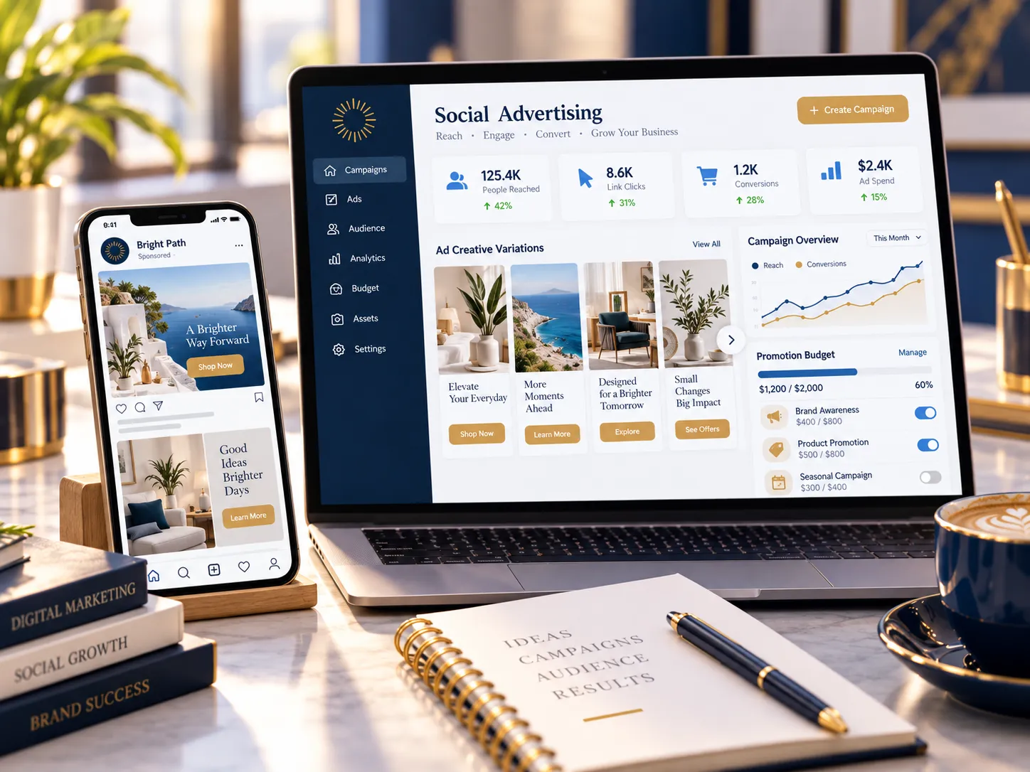 Social media marketing service example