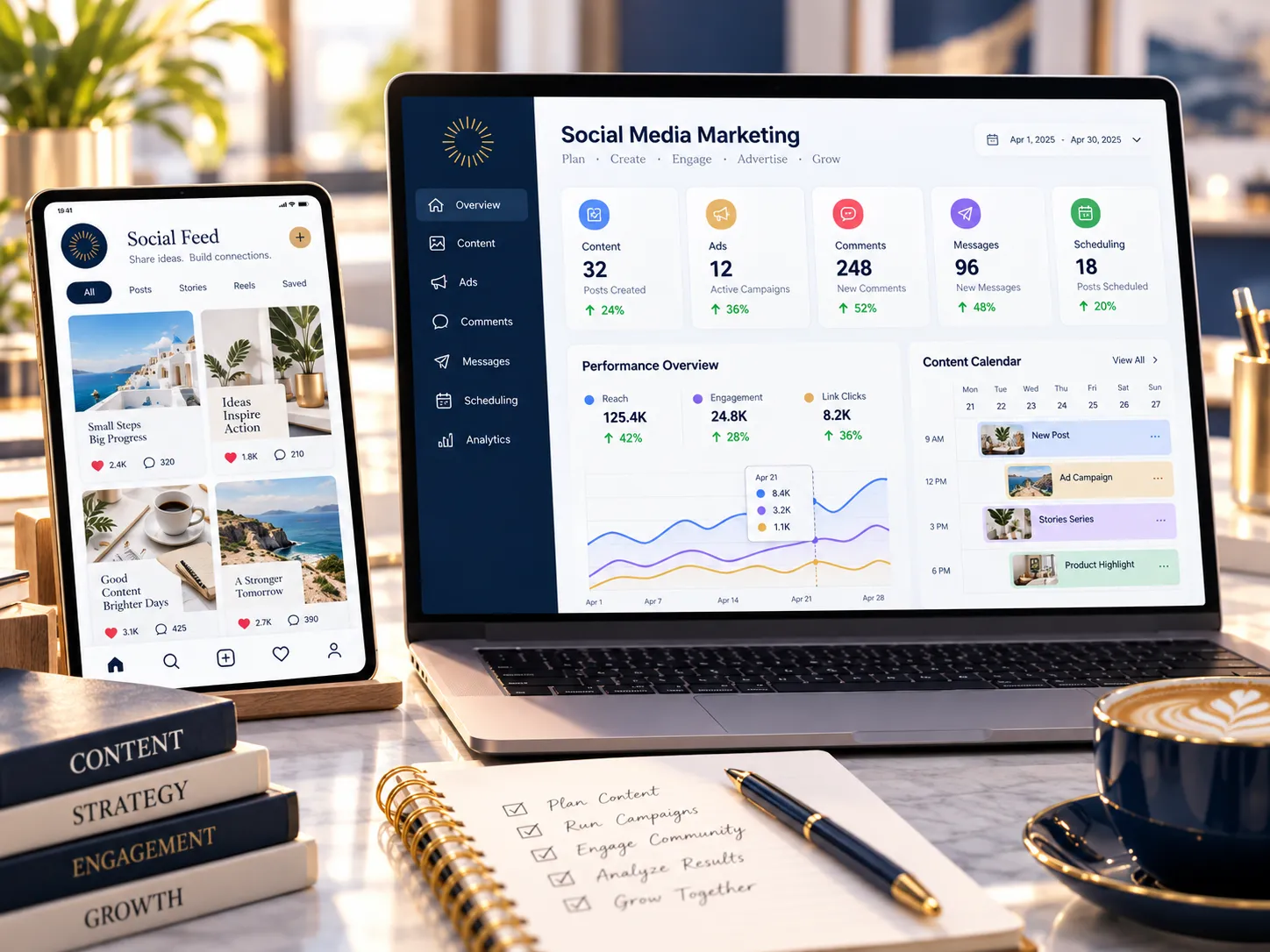 Illustrative promotional social media content example