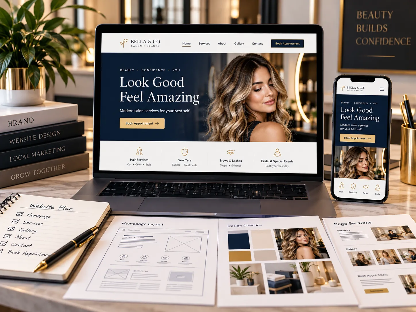 Website design service example