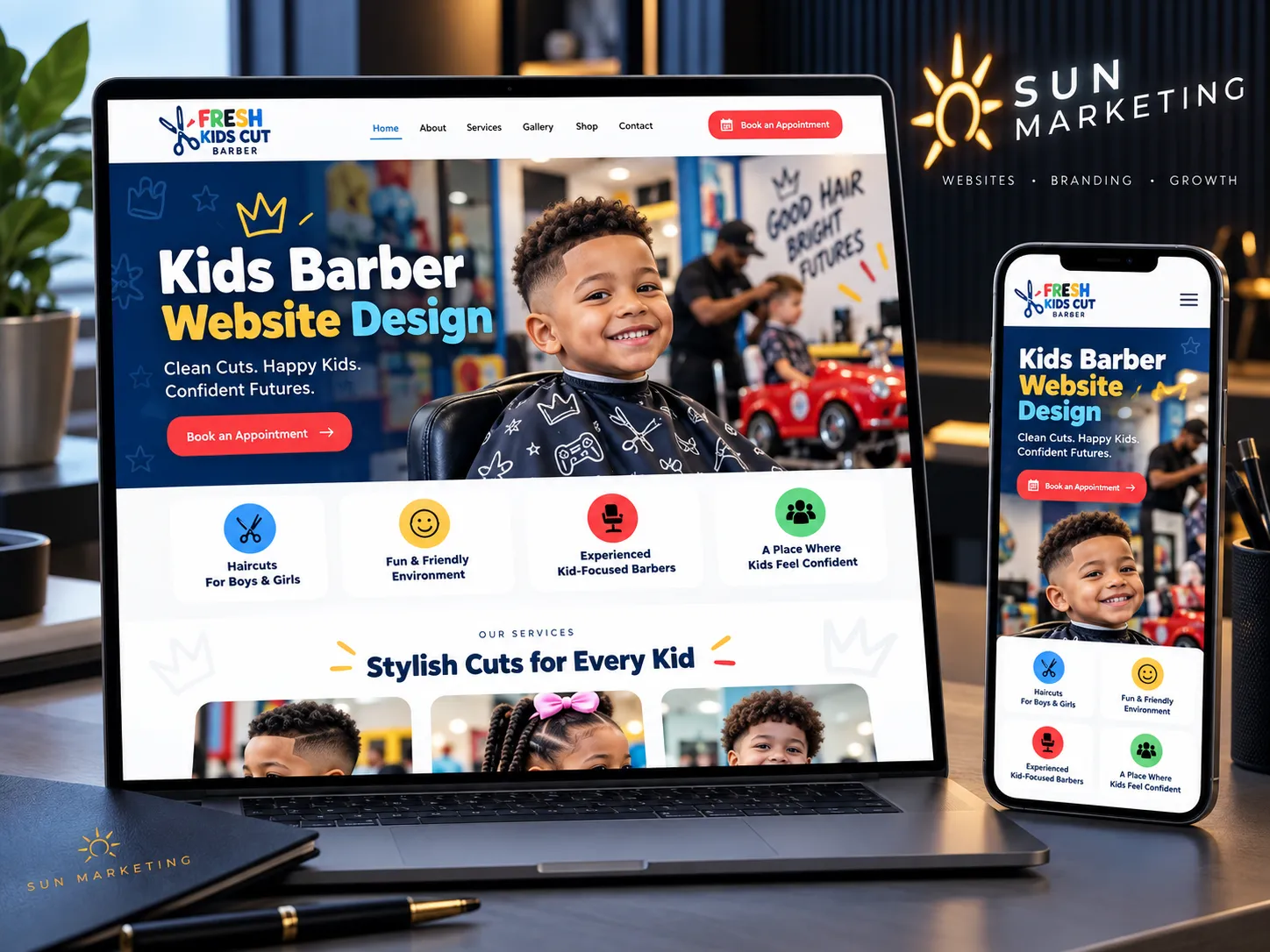 Restaurant website design presentation