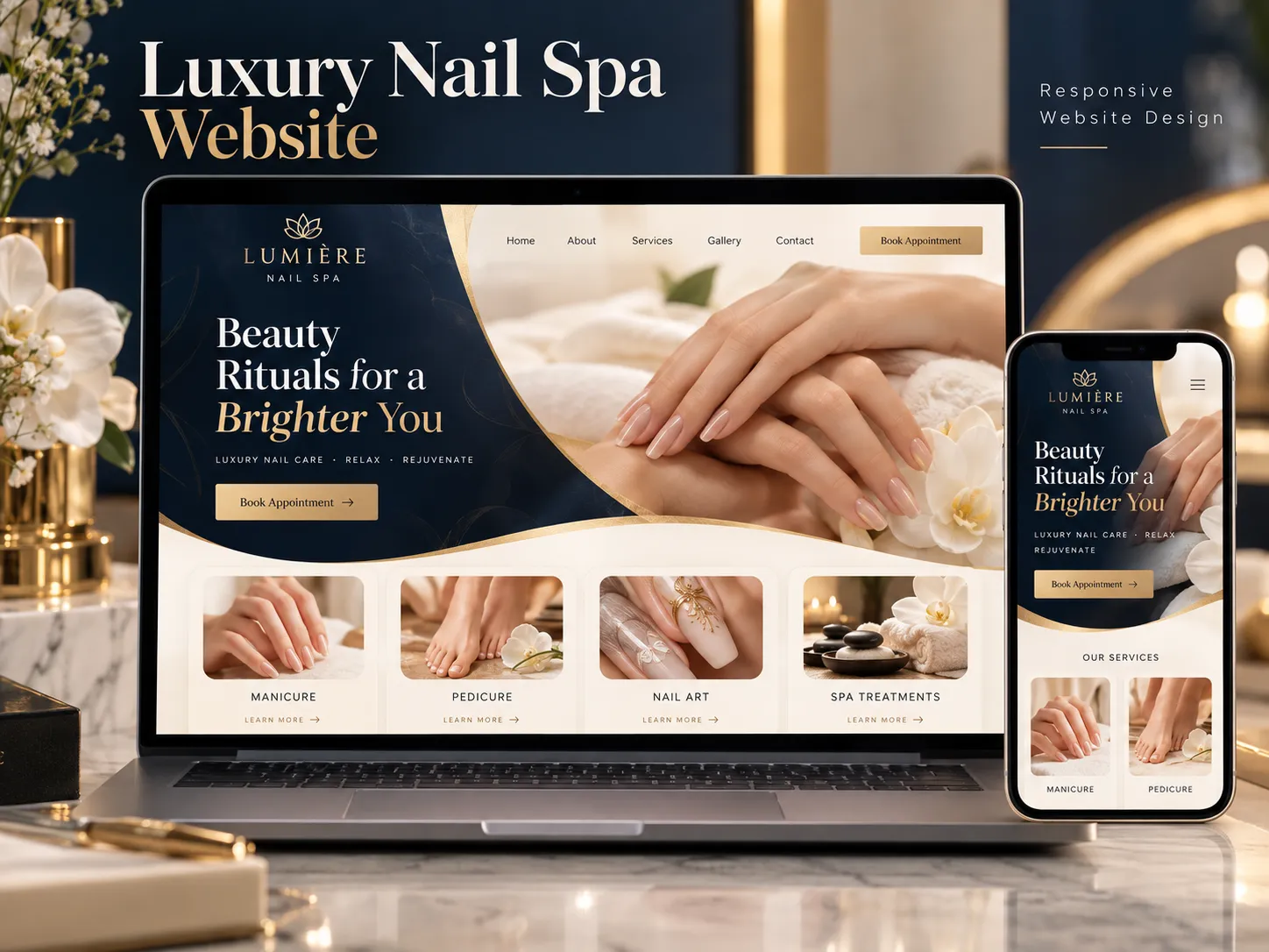 Website design presentation example