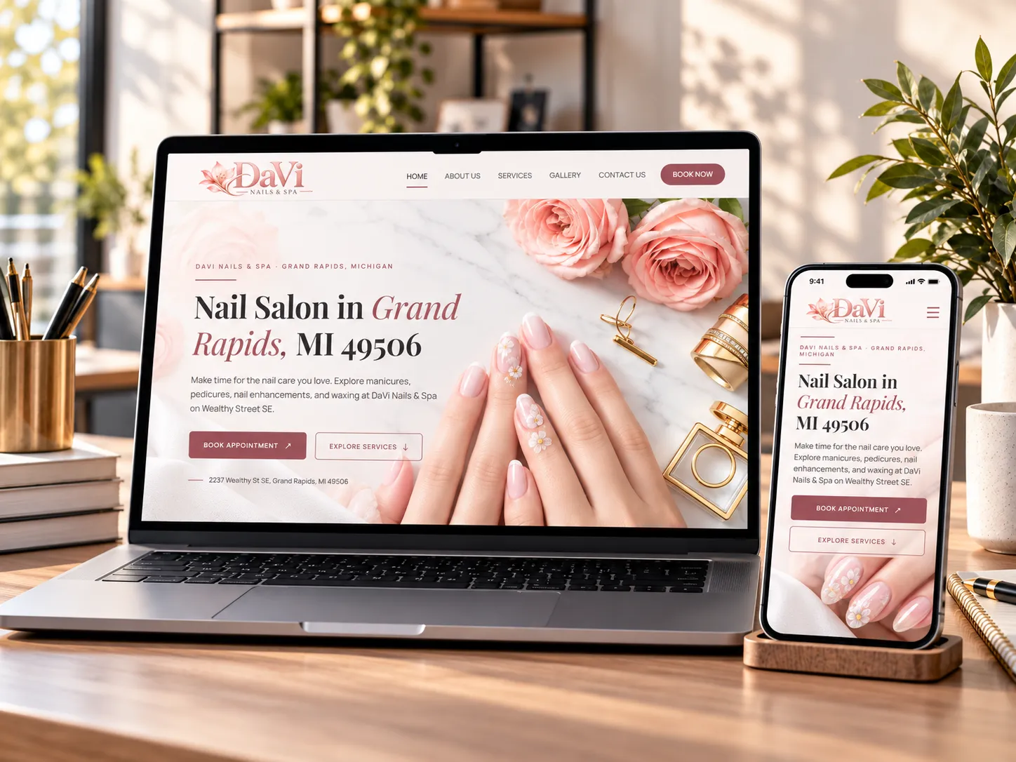 Website design service presentation