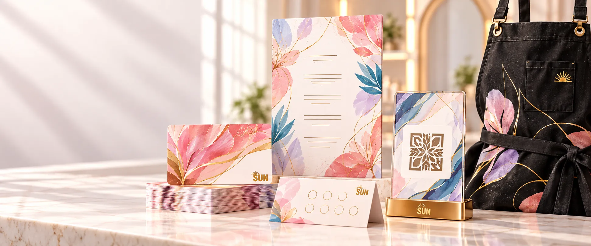 Printed materials for nail salons